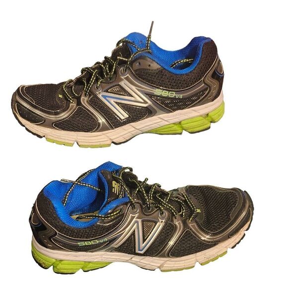 New Balance 580 V8 "M580BB4" Blue/Black/Silver Running Shoes! Size 10 - Picture 1 of 5